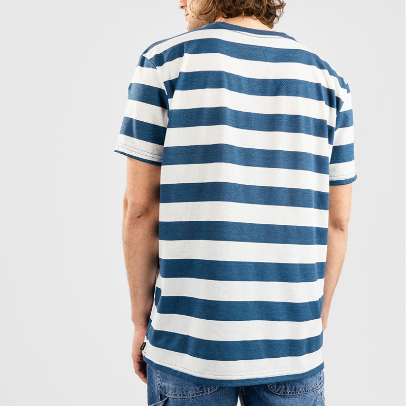 Camiseta Brixton: Hilt X SS Pkt Knit (Joe Blue Off White)
