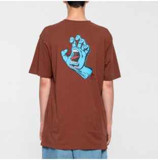 Camiseta Santa Cruz: Tee Screaming Hand Chest (Sepia Brown)
