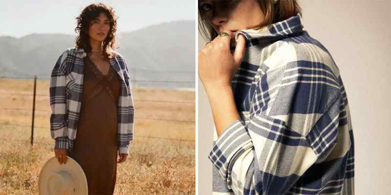 Camisa Brixton oversize para chica