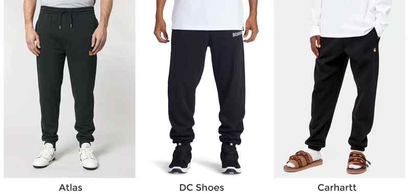 Pantalones tipo chándal de Atlas, Carhartt WIP y Rhythm