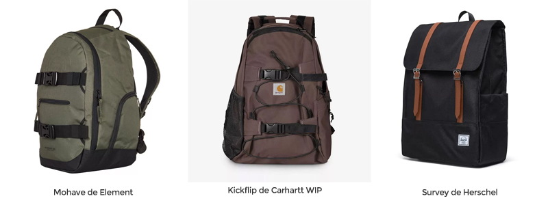Mochilas de Element, Carhartt y Herschel