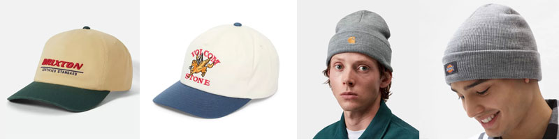 Gorras y gorros para skaters