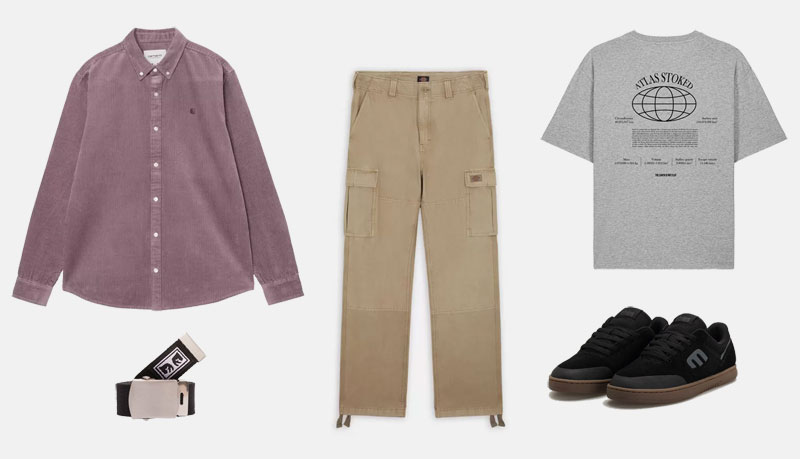 Look skater con sobrecamisa