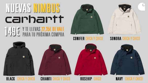 Nuevas chaquetas Carhartt Nimbus