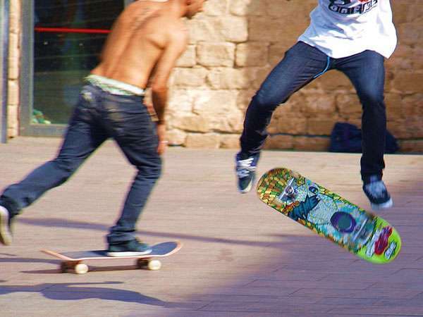 Skaters en la calle